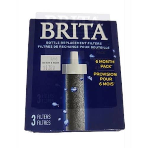 Brita 3ct Bottle Filter - Black